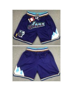 Men's Utah Jazz Purple Shorts (Run Small) (Purple)