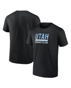 Men's Utah Mammoth Black Draft Logo T-Shirt