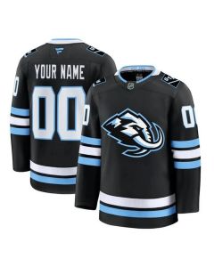 Men's Utah Mammoth Custom 2025 Black Stitched Hockey Premium Jersey