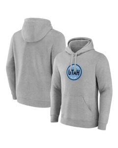 Men's Utah Mammoth Heather Draft Logo Pullover Hoodie