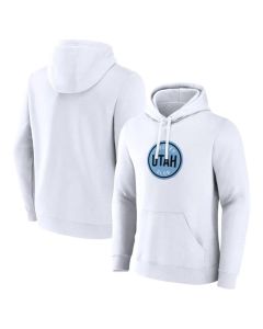 Men's Utah Mammoth White Draft Logo Pullover Hoodie