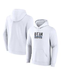 Men's Utah Mammoth White Secondary Logo Pullover Hoodie