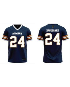 Men's UTEP Custom Navy Stitched Football Jersey (Navy)
