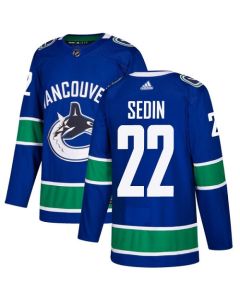 Men's Vancouver Canucks #22 Daniel Sedin Blue Stitched NHL Jersey