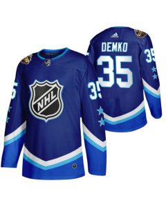 Men's Vancouver Canucks #35 Thatcher Demko 2022 All-Star Blue Stitched Jersey
