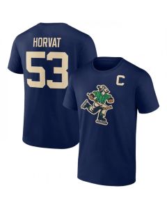 Men's Vancouver Canucks #53 Bo Horvat Navy T-Shirt