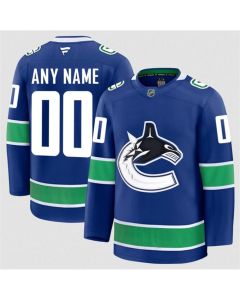 Men's Vancouver Canucks Active Player Custom Blue 2024-25 Home Stitched Hockey Jersey (Blue)