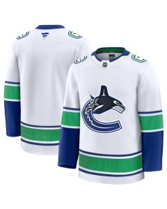 Men's Vancouver Canucks Blank White 2024-25 Away Stitched Hockey Jersey
