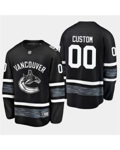 Men's Vancouver Canucks Custom 2019 NHL All Star Black Stitched Jersey