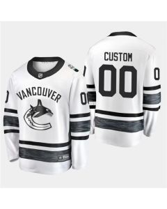 Men's Vancouver Canucks Custom 2019 NHL All Star White Stitched Jersey