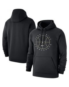 Men's Vanderbilt Commodores Black Basketball Icon Club Fleece Pullover Hoodie