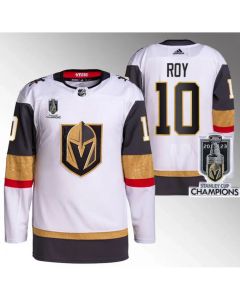 Men's Vegas Golden Knights #10 Nicolas Roy White 2023 Stanley Cup Champions Stitched Jersey
