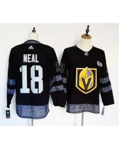 Men's Vegas Golden Knights #18 James Neal Black 1917-2017 100th Anniversary Stitched NHL Jersey