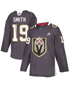 Men's Vegas Golden Knights #19 Reilly Smith Grey Latino Heritage Night Stitched NHL Jersey