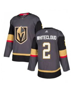 Men's Vegas Golden Knights #2 Zach Whitecloud Gray Stitched Jersey