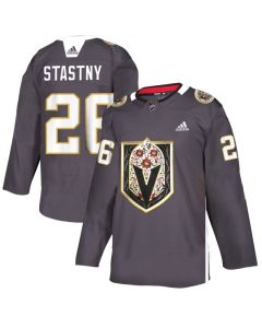 Men's Vegas Golden Knights #26 Paul Stastny Grey Latino Heritage Night Stitched NHL Jersey