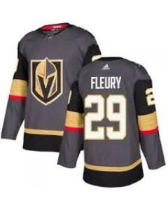 Men's Vegas Golden Knights #29 Marc-Andre Fleury Gray Stitched NHL Jersey