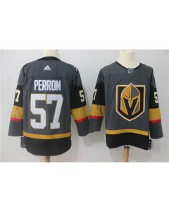 Men's Vegas Golden Knights #57 David Perron Grey Stitched NHL Jersey