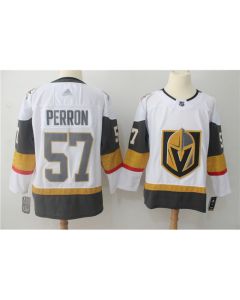Men's Vegas Golden Knights #57 David Perron White Stitched NHL Jersey