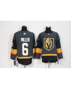 Men's Vegas Golden Knights #6 Colin Miller Grey Stitched NHL Jersey