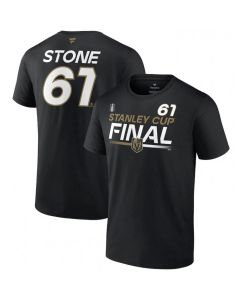 Men's Vegas Golden Knights #61 Mark Stone Black 2023 Stanley Cup Final Authentic Pro Name & Number T-Shirt