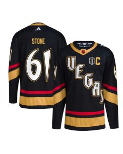 Men's Vegas Golden Knights #61 Mark Stone Black 2023 Stanley Cup Final Stitched Jersey