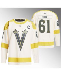 Men's Vegas Golden Knights #61 Mark Stone Cream 2024 Winter Classic Stitched Jersey