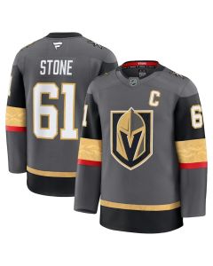 Men's Vegas Golden Knights #61 Mark Stone Gray Alternate Premium Jersey