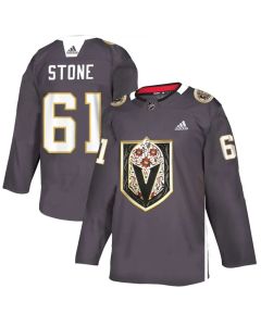 Men's Vegas Golden Knights #61 Mark Stone Grey Latino Heritage Night Stitched NHL Jersey