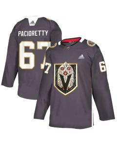 Men's Vegas Golden Knights #67 Max Pacioretty Grey Latino Heritage Night Stitched NHL Jersey