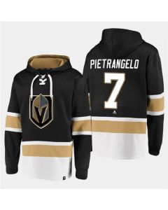 Men's Vegas Golden Knights #7 Alex Pietrangelo Black All Stitched Sweatshirt Hoodie