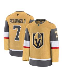 Men's Vegas Golden Knights #7 Alex Pietrangelo Gold Home Premium Jersey