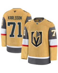 Men's Vegas Golden Knights #71 William Karlsson Gold Home Premium Jersey