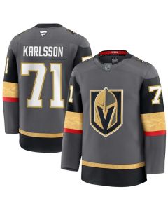 Men's Vegas Golden Knights #71 William Karlsson Gray Alternate Premium Jersey