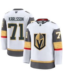 Men's Vegas Golden Knights #71 William Karlsson White Away Premium Jersey