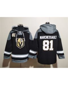 Men's Vegas Golden Knights #81 Jonathan Marchessault Black Ageless Must-Have Lace-Up Pullover Hoodie