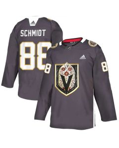 Men's Vegas Golden Knights #88 Nate Schmidt Grey Latino Heritage Night Stitched NHL Jersey