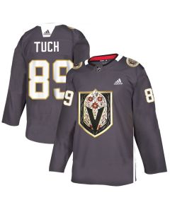 Men's Vegas Golden Knights #89 Alex Tuch Grey Latino Heritage Night Stitched NHL Jersey
