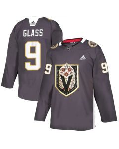 Men's Vegas Golden Knights #9 Cody Glass Grey Latino Heritage Night Stitched NHL Jersey
