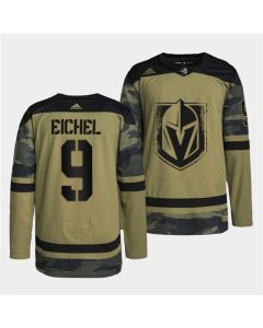 Men's Vegas Golden Knights #9 Jack Eichel 2022 Camo Military Appreciation Night Stitched Jersey