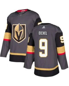 Men's Vegas Golden Knights #9 Jack Eichel Grey Latino Heritage Night Stitched NHL Jersey