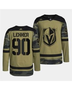 Men's Vegas Golden Knights #90 Robin Lehner 2022 Camo Military Appreciation Night Stitched Jersey