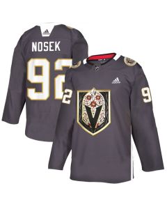 Men's Vegas Golden Knights #92 Tomas Nosek Grey Latino Heritage Night Stitched NHL Jersey