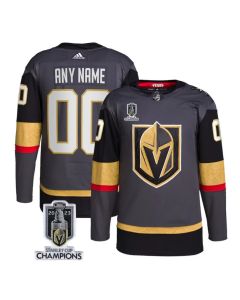 Men's Vegas Golden Knights Active Player Custom Grey 2023 Stanley Cup Champions Stitched Jersey
