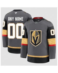 Men's Vegas Golden Knights Active Player Custom Grey 2024-25 Alternate Stitched Hockey Jersey