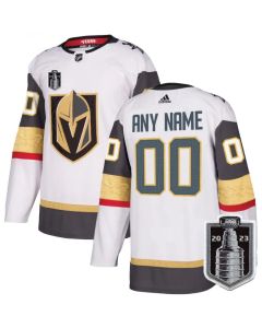 Men's Vegas Golden Knights Active Player Custom White 2023 Stanley Cup Final Stitched Jersey