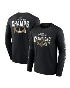 Men's Vegas Golden Knights Black 2023 Stanley Cup Champions Banner Long Sleeve T-Shirt