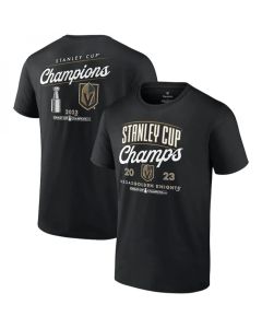 Men's Vegas Golden Knights Black 2023 Stanley Cup Champions Logo T-Shirt