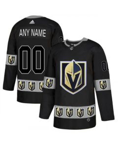Men's Vegas Golden Knights Black Custom Name Number Size NHL Stitched Jersey (Black)