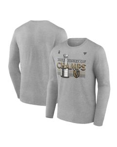 Men's Vegas Golden Knights Heather Gray 2023 Stanley Cup Champions Locker Room Long Sleeve T-Shirt